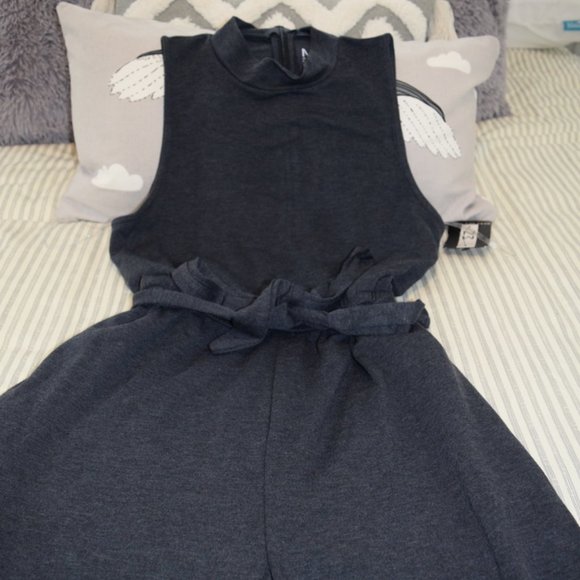 Marc New York Performance Heather Ink Pocket Waist-Tie Jumpsuit M - Picture 6 of 8